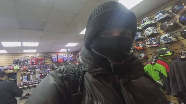 Зимой на электробайке