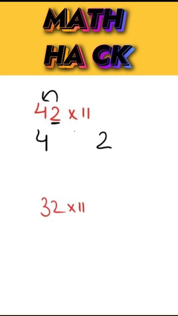Trick of multiply by 11 | multiplication Trick | Math Hack | Vedic Math