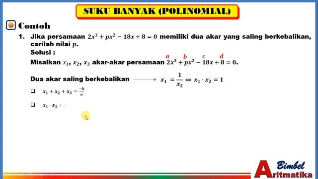 Sifat-sifat Akar Suku Banyak Matematika Peminatan Kelas 11