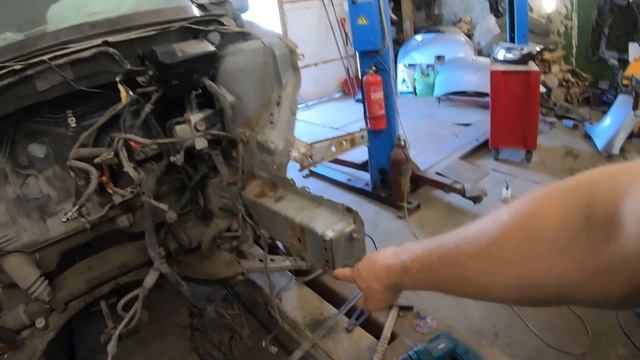 Примерка нового лонжерона на Toyota Passo
