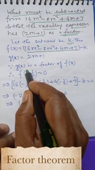 Factor Theorem