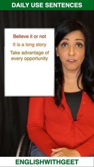 #Shorts - 6 English Daily Use Sentences | English Speaking Practice Easy | English With Geet