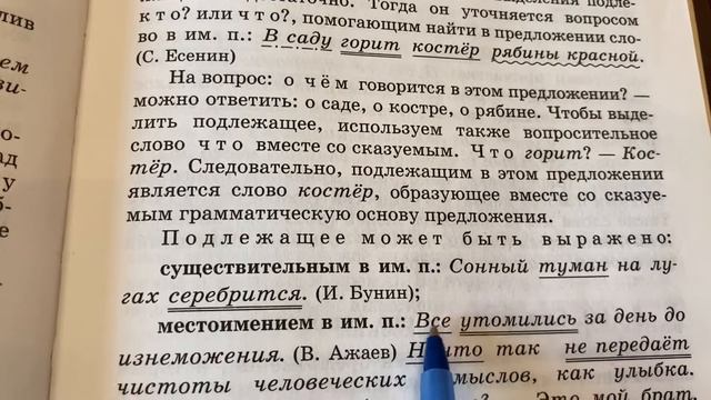 Русский язык/5-9 кл/Подлежащее и способы его выражения/26.03.22