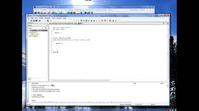 Создание проекта на stm8 в IAR