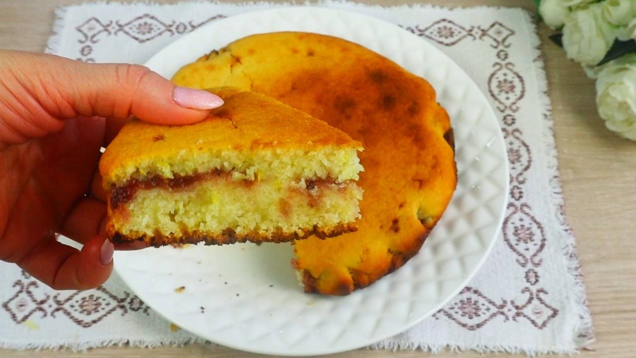 Без весов- только стакан! МАННИК-НЕЖНОСТЬ – Невероятно Простой Вкусный быстрый пирог к чаю!