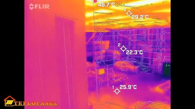 Тепловизионные съемки в автосалоне (город Уфа) и как распределяется температура_