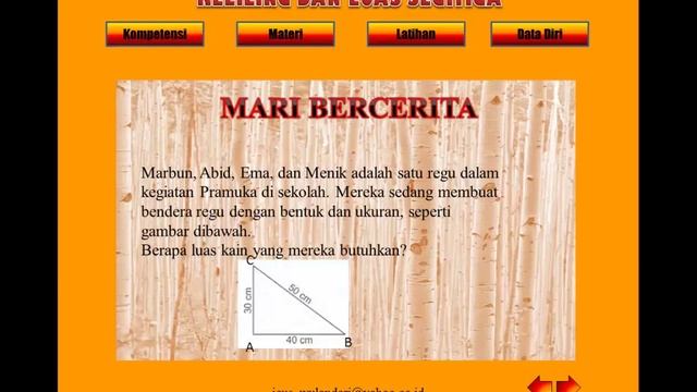 matematika keliling dan luas segitiga