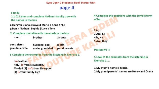 Eyes Open 2 Student's Book Answer Key Page 4