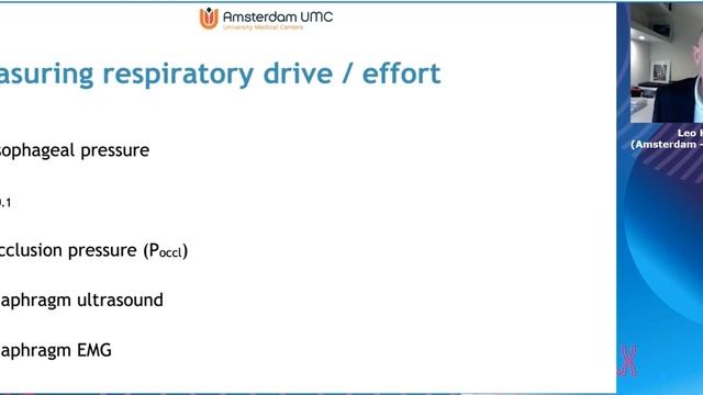 Respiratory effort not too high, not too low Leo Heunks 2021