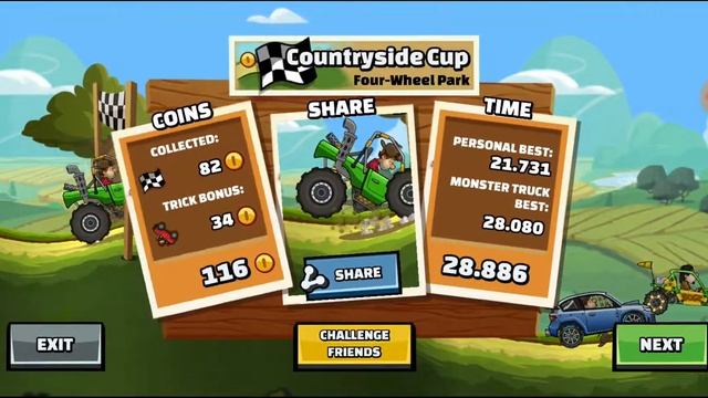 Грузовичок Hill Climb Racing 2 Cars for Kids Мультики про Машинки Гонки #264