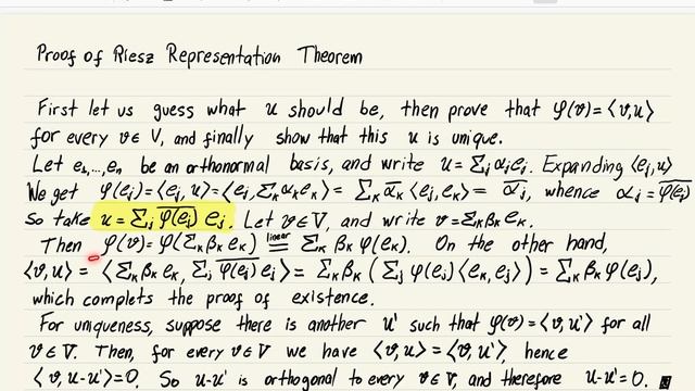 Riesz representation theorem