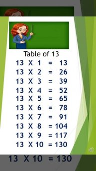 Table of 13 #tableof13 #maths