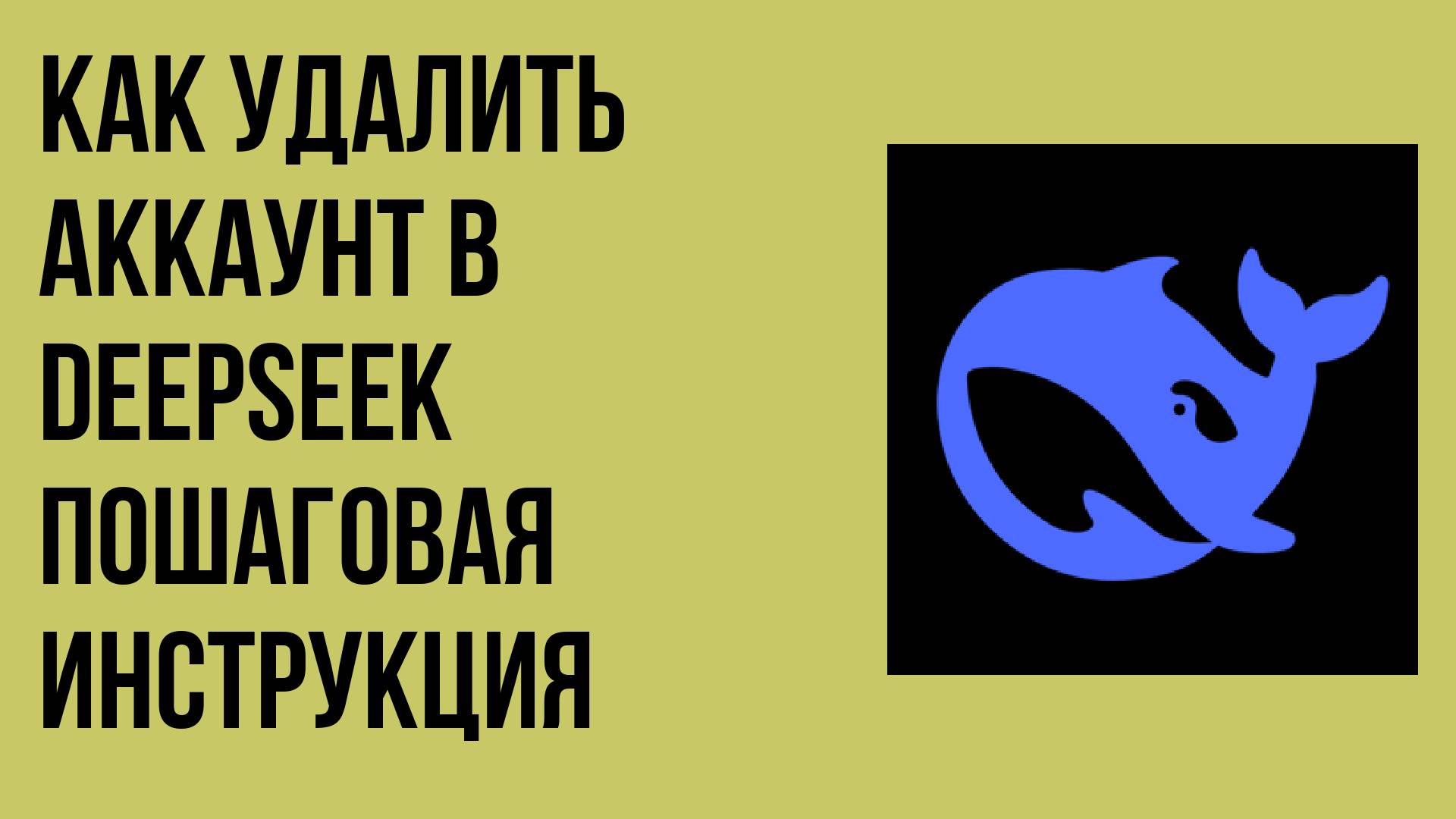 Как удалить аккаунт в DeepSeek пошаговая инструкция