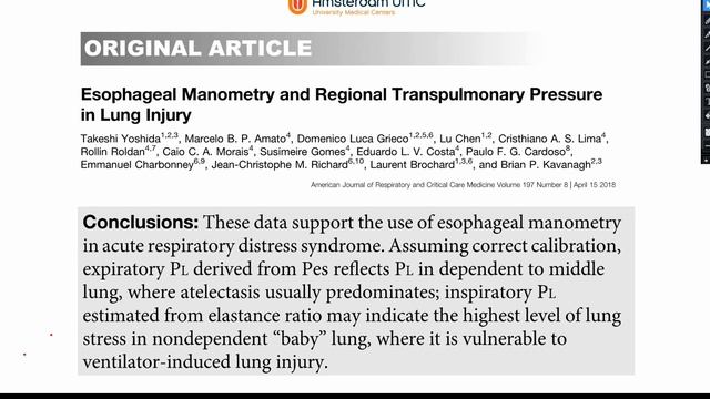 Striking to learn Ventilator settings Leo Heunks 2020