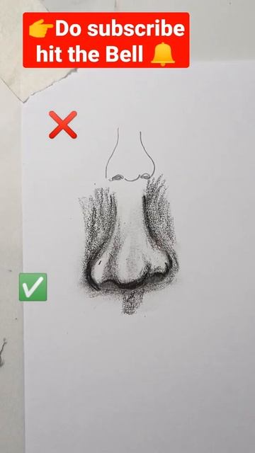 How to draw nose it's sooo easyyyy 😀#shorts #youtubeshorts #viral #satisfying #art