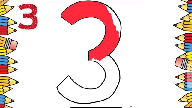 Numbers drawing for childrens | Bolalar uchun raqamlar chizish | Рисование чисел для детей