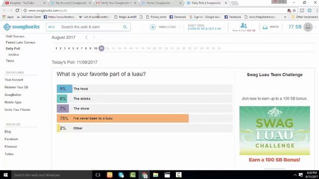 how to earn money online using swagbuks in india 2017 || what is swagbugs in telugu