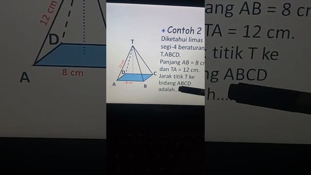 Dimensi Tiga ( Jarak titik ke Bidang)