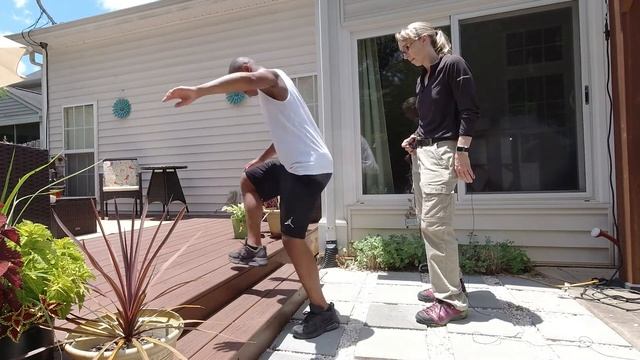 #46 Really Hard Step Drill! Pediatric Physical Therapy Coordination Drills