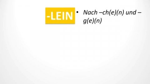 Das Diminutiv mit -chen oder -lein | Schrecklich Deutsch