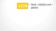 Das Diminutiv mit -chen oder -lein | Schrecklich Deutsch