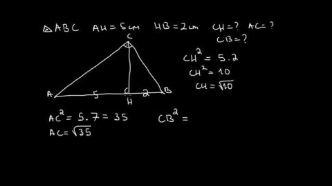 Математика 9 клас. Метрични зависимости в правоъгълен триъгълник Част 2.