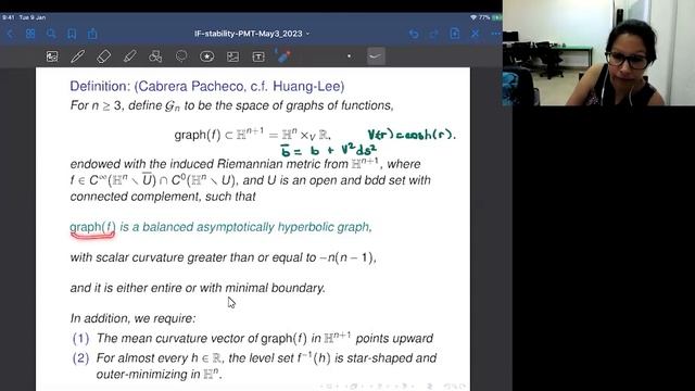 Raquel Perales - Intrinsic flat stability of the positive mass theorem for graphical manifolds