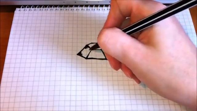 Простые рисунки #89 Как нарисовать Бриллиант