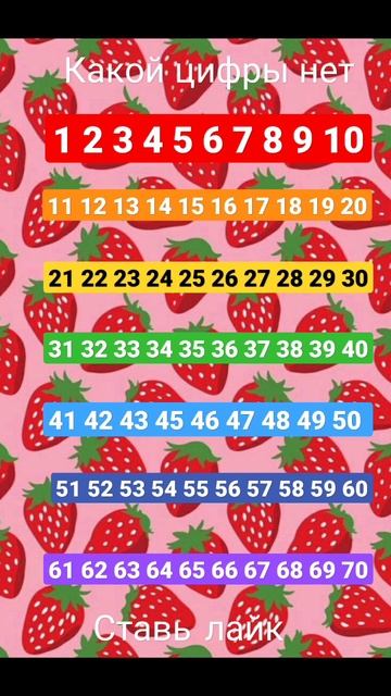 какой цифры нет пиши в камминтарах #shorts 🥺