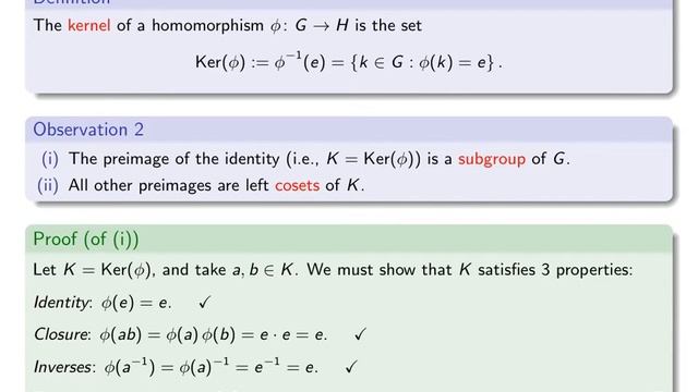 Visual Group Theory, Lecture 4.2: Kernels