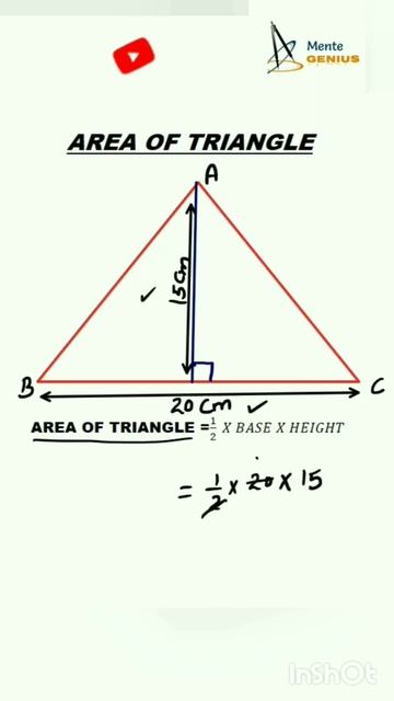 trial for learning Areas #triangle #rectangle #shorts #maths #trending #mentegenius