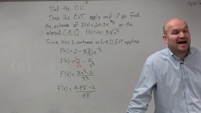 How to find the extrema using the EVT