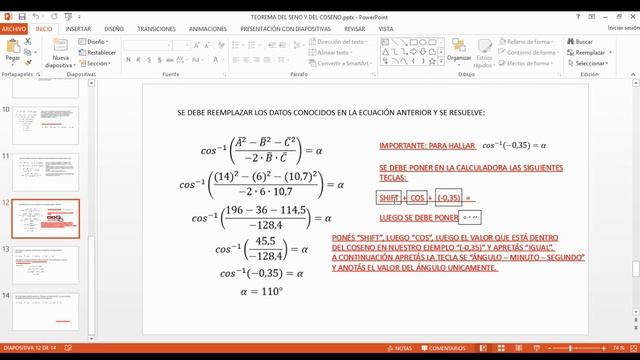 TEOREMA DEL COSENO PARTE 2
