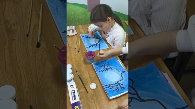 Урок ИЗО в 1" б" классе