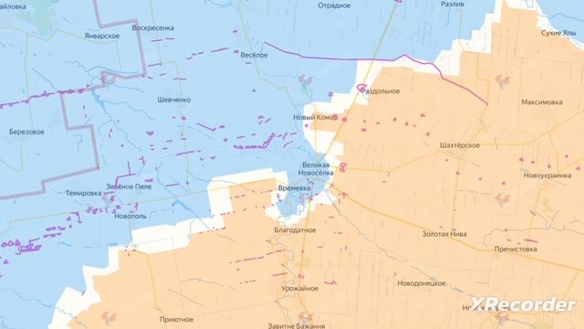 Битва за Великую Новосëлку интерактивная карта с 01.12.2024 по 28.01.2025