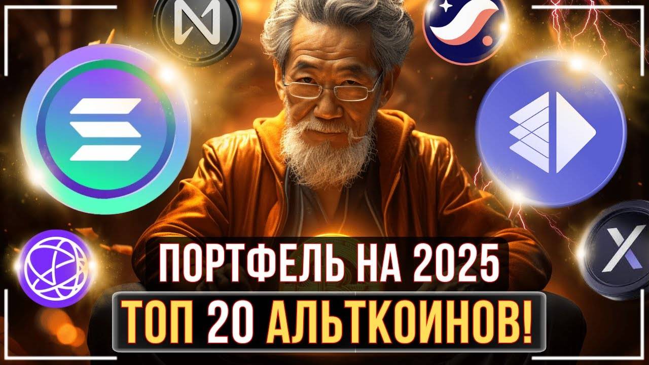 👑 ТОП-20 АЛЬТКОИНОВ НА БЫЧИЙ РЫНОК 2025 💥ФОРМИРУЕМ КРИПТОПОРТФЕЛЬ❗️
