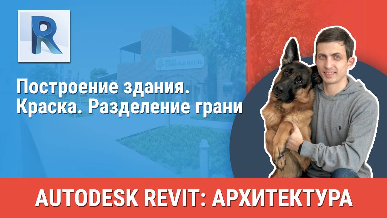 [Курс «Revit Архитектура: Продвинутый»] Краска. Разделение грани
