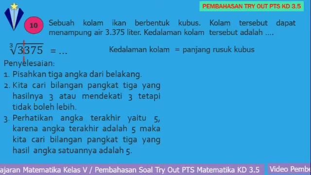 Pembahasan Soal Try Out PTS Matematika Kelas V