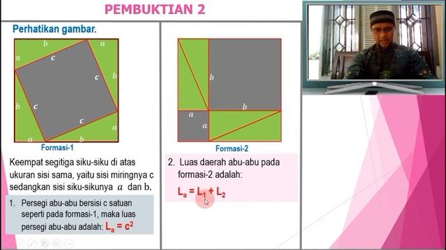 Pembuktian Teorema Pythagoras Model-2 Matematika kelas 8