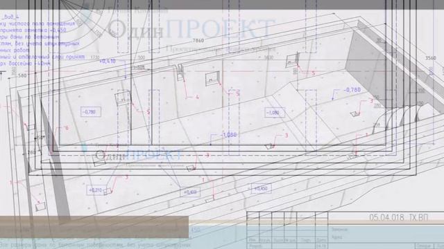 Проект плавательного бассейна 7,8 х 3,5 метра | ОдинПРОЕКТ ГК