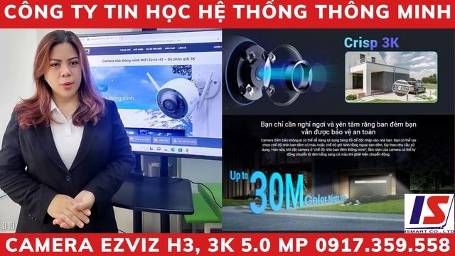 SIÊU PHẨM CAMERA GIÁM SÁT EZVIZ H3 3K 5.0MP ĐỈNH NHẤT HIỆN NAY, CHỐNG TRỘM VÔ ĐỐI