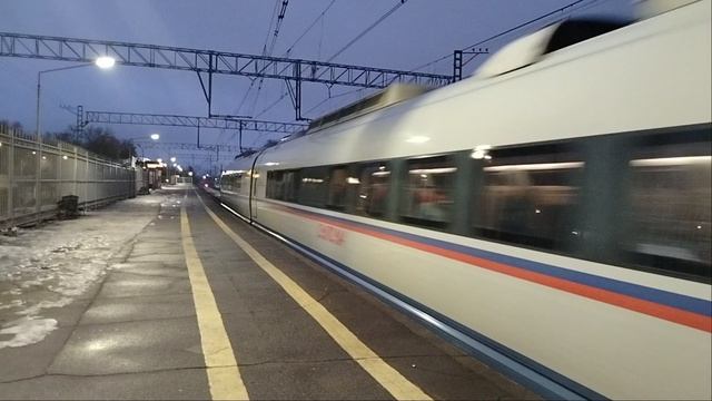 24 января 2025 г. Высокоскоростной Электропоезд Сапсан ЭВС2-04 Колпино