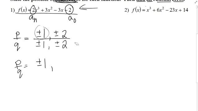 Rational Root Theorem & Factorization