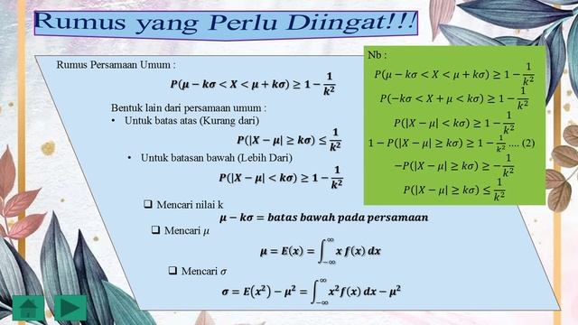 Teorema Chebyshev (Statistika Inferensial Teoritis) ~ Kelompok 3