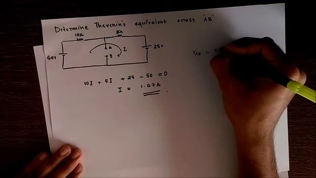 Thevenin theorem for circuit analysis