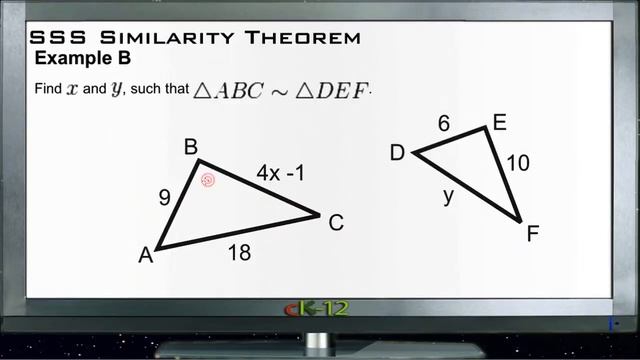 SSS Similarity Theorem: Examples (Basic Geometry Concepts)
