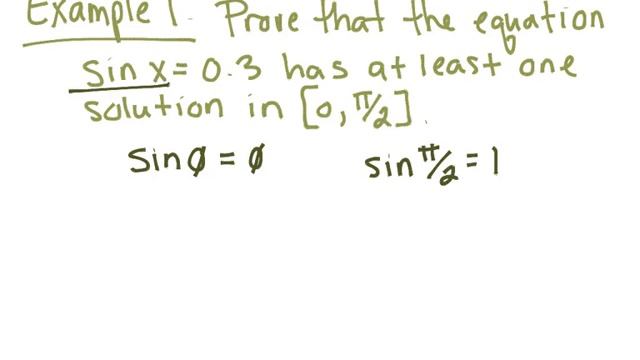 The Intermediate Value Theorem