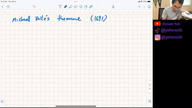 AP CALCULUS Rolle's Theorem and Mean value Theorem 2