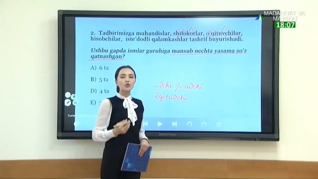 Ona tili saboqlari | Манфемика бўлимига доир бўлган тест саволларини бирга ечамиз [16.10.2020]