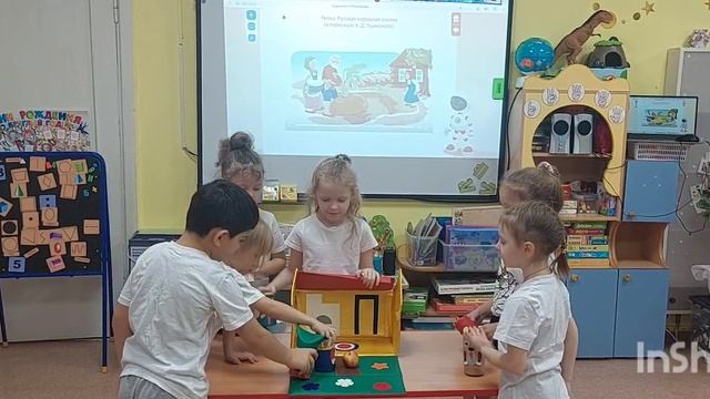Фрагмент инсценировки сказки "Колобок" с куклами Би-ба-бо